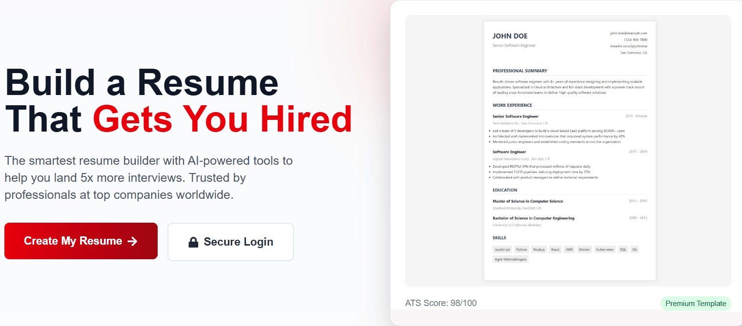 AI Powered Resume Maker